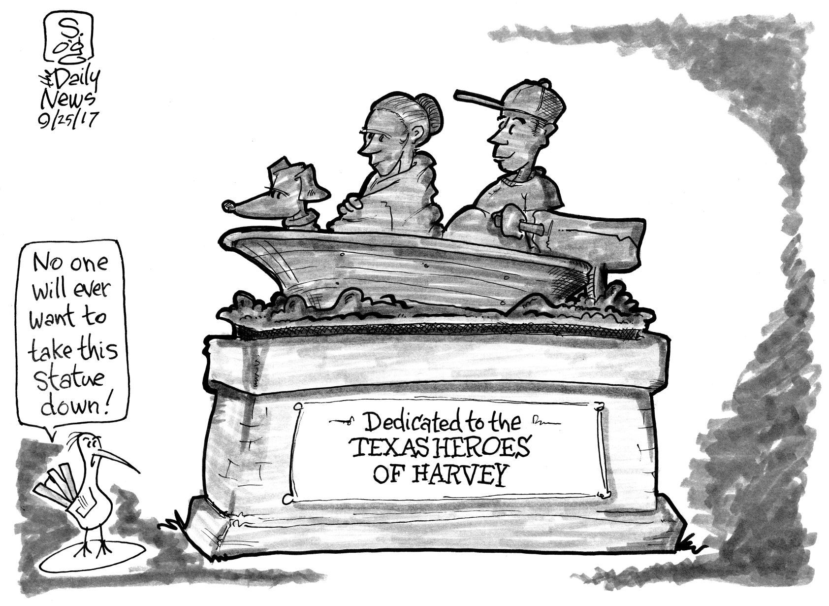 Texas Heroes of Harvey Statue